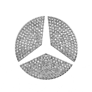 适用奔驰E300L方向盘标GLC贴C260L车内饰GLE改装GLB水A200钻石GLA