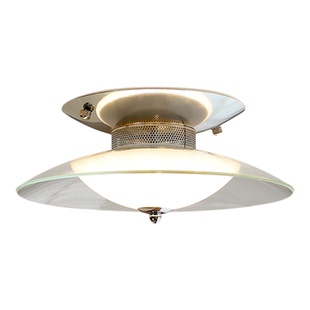 至御包豪斯玻璃吸顶灯卧室灯书房中古风入户走廊过道阳台灯X2829