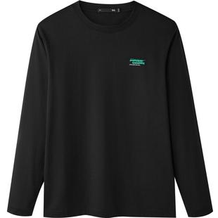 HLA/海澜之家POWER YOUNG系列长袖T恤26春夏新款圆领印花打底衫男