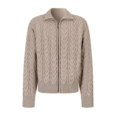 Dzic98沙丘麦穗开衫毛衣