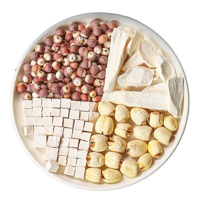 四神汤儿童脾胃莲子芡实山药茯苓小儿材料包煲汤非理健气脾