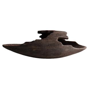 『枯木随想』暖暖花器 紫砂手工仿木花盆 底部无孔 绿植苔藓造景