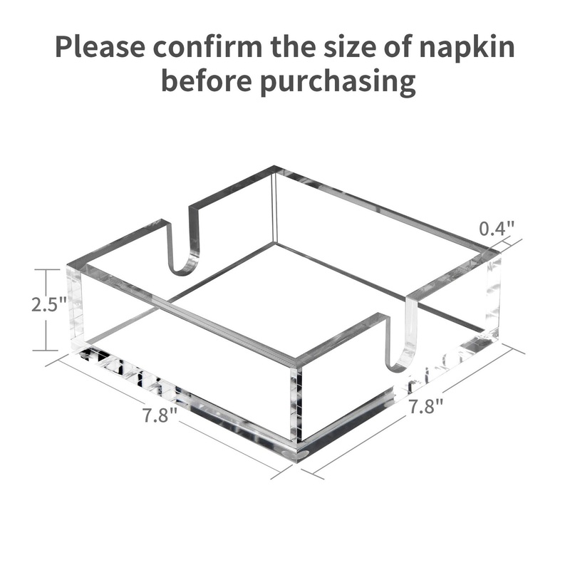 亚克力桌面收纳盒透明纸巾盒便签酒店用品托盘家用定制盒子整理