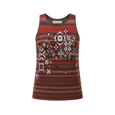 swaying x LOOKNOW2026春季新款雪花羊毛背心叠穿女