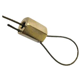 钢丝绳吊码锁线器铜拉力头钢丝配件卡线器可调节吊灯吊线连接件