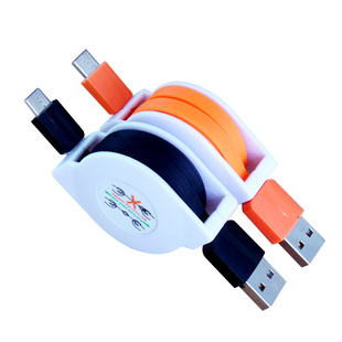 type-c数据线伸缩tpc适用华为P40P30P20P10小米vivo荣耀9x小米tpyec手机nova快充Mate40pro充电器线tapyc
