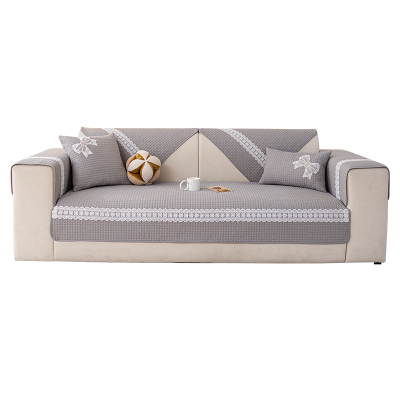 韩式纯棉沙发垫防滑坐垫简约现代沙发套罩盖布巾四季通用可机洗