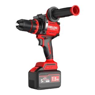 德力西无刷大扭力锂钻13mm大功率冰钻冲击钻充电式手电钻打孔破冰