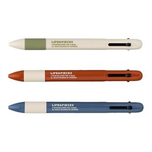 韩国文具livework四色笔合一圆珠笔速干流畅0.38原子笔彩色多色笔