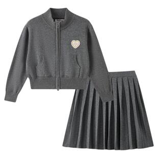 【抗静电】PawinPaw卡通小熊童装25年秋冬新款女童气质针织套装裙