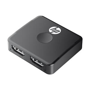 惠普HDMI切换器二进一出分配器一分二4K高清线连接电脑主机信号源视频转换显示屏幕一进二出一拖二分线分屏器