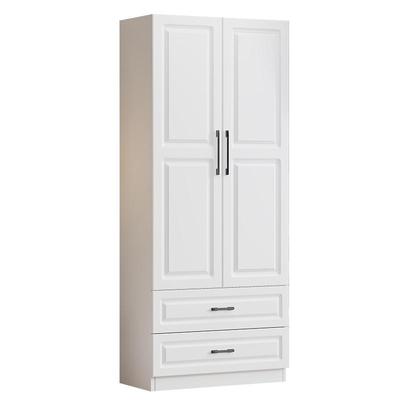 实木生态板简约现代衣柜儿童成人