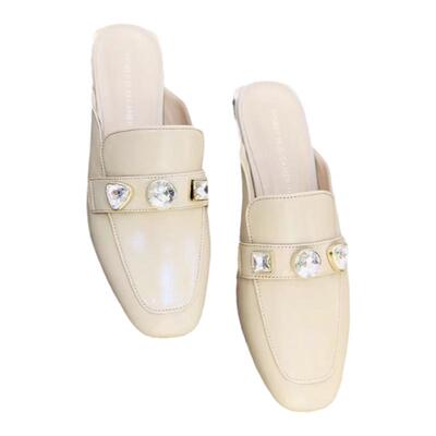 诺贝达水钻橡胶凉鞋水钻