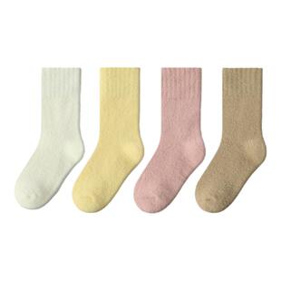 孩子的袜子该换成这种加绒加厚的雪地袜了 保暖不臃肿冬季保暖