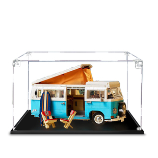 亚克力手办乐高展示盒适用乐高10279大众T2野营车防尘罩模型盒子