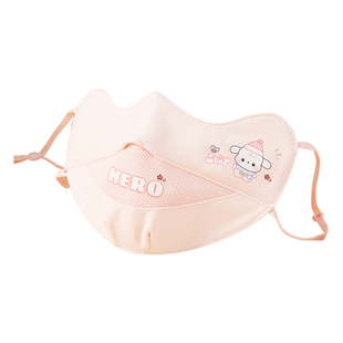 冬季防寒保暖儿童纯棉口罩女孩5-12岁男中大童专用露鼻孔透气面罩