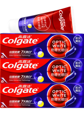 高露洁100g色修光感白牙膏家庭装牙膏