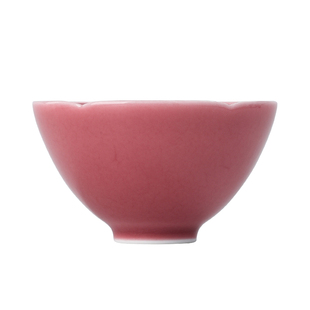 景德镇官方粉色陶瓷茶杯女士个人专用主人杯家用高档送人礼物礼品