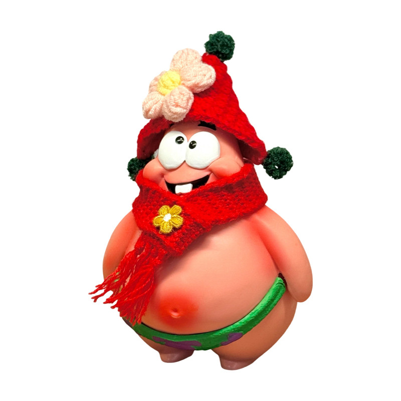 圣诞限定好朋友派大星手办卡通动漫可爱车载摆件创意桌面玩偶礼物