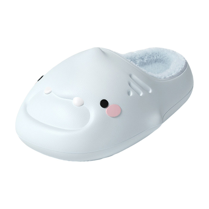 chikoku鲨鱼防水棉拖鞋女冬防滑