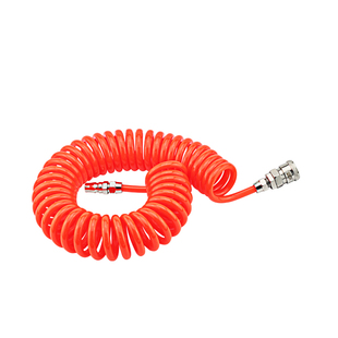 PU弹簧气管软管空压机螺旋气泵伸缩管接头6/8/10/12mm高压气线管