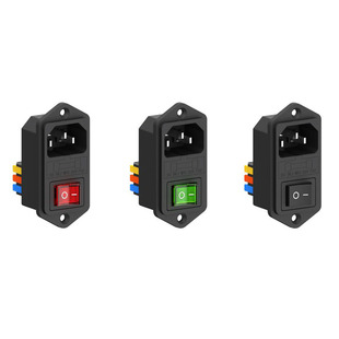 原创快接安全型品字电源插座红开保险丝过载保护医疗设备专利设计