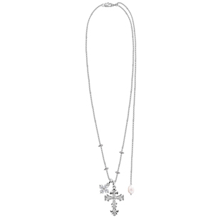 MASW麻秀原创设计神圣契约系列十字架吊坠项链小众中性长款颈链新