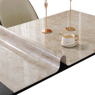 PVC桌布防水防油防烫免洗餐桌垫软质玻璃茶几垫塑料长方形桌布厚