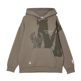 t区绫致杰克琼斯25春夏NBA联名雄鹿队春夏简约休闲连帽卫衣男