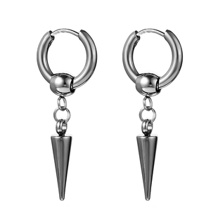 钛钢耳钉男款男士酷帅耳环男生圈圈耳圈耳骨钉女耳坠耳扣朋克耳饰