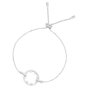 APM Monaco珍珠手链女可调节925纯银轻奢设计感手饰手镯AB4489XPL