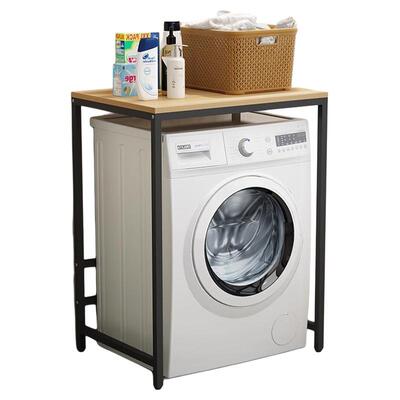 洗衣机置物架子滚筒波轮翻盖上方架收纳架子台面多功能钢架家居
