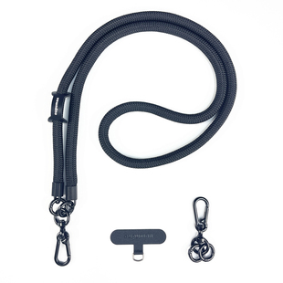 欧谱曼适用手机挂绳斜挎防丢失山系可背带相机肩带户外百搭耐用粗绳多功能黑色手提电话挂链子iphone14日系长