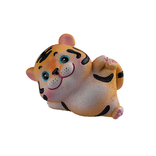 思怀2026马年汽车摆件可爱小老虎车载车内饰品创意卡通桌面装饰