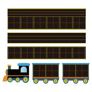 磁性彩色框黑板贴语文拼音田字格米字格英语四线三格写字母单词生字格软磁吸磁力粉笔字练习墙贴易擦可移教具