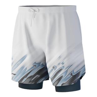 李宁泳裤男款防尴尬款泳衣专业温泉新款成人五分双层氨纶透气泳装