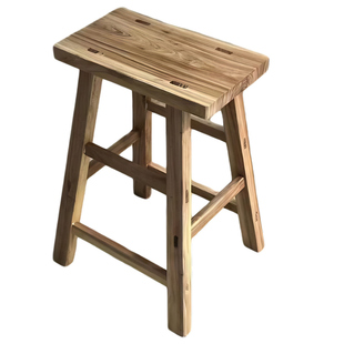 学校工厂饭店方凳吧凳榆木长条家用实木小板凳换鞋凳矮凳登高凳子
