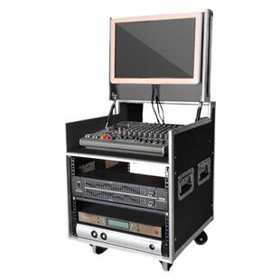 图琴专业机箱功放柜音响航空箱机架家用12U16U20U翻盖弱电设备柜