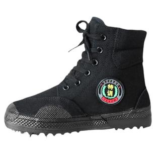 夏季网面解放鞋防钉扎耐磨工地鞋男透气民工帆布劳保鞋低帮农田鞋