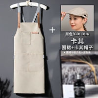 (Модель холста) Плековой ремешок -Кхаки цвет+хаки шляпа