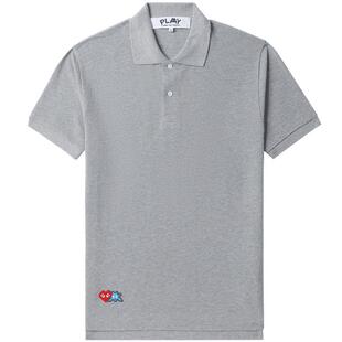 IT CDG PLAY COMME des GARÇONS川久保玲男装短袖polo衫简约时尚