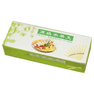 水果叉长柄叉子家用 欧式 时尚创意宝宝儿童水果签一次性竹叉小叉