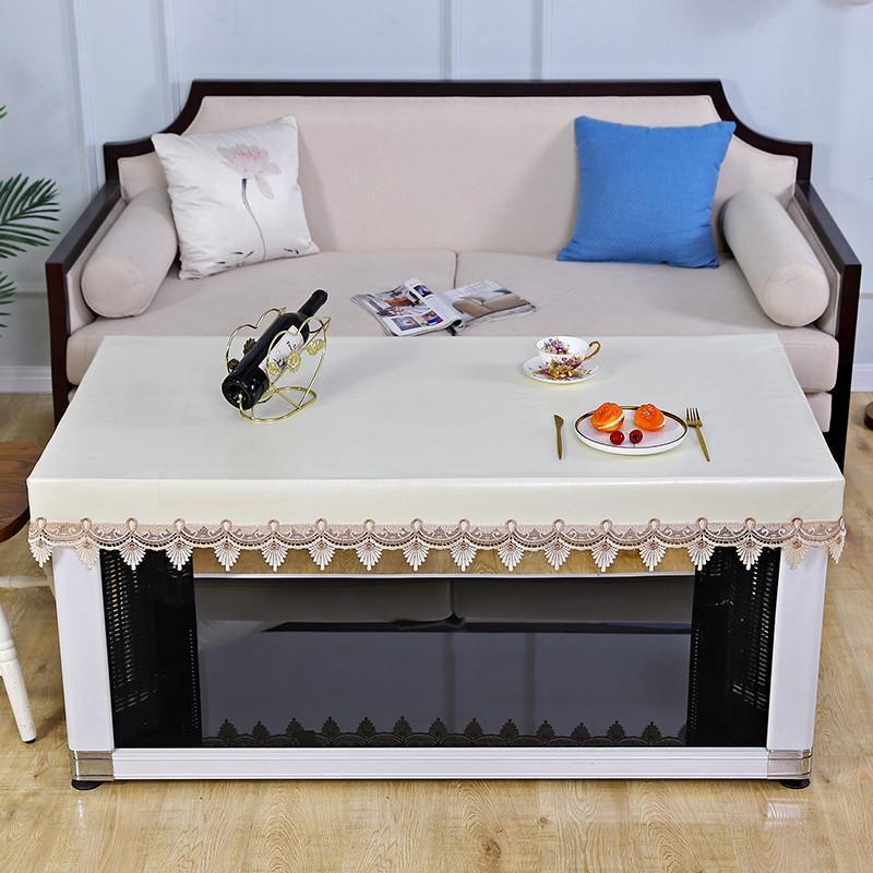 电炉罩防水皮罩茶几防油罩长方形烤火桌皮罩套电暖炉罩取暖桌罩套