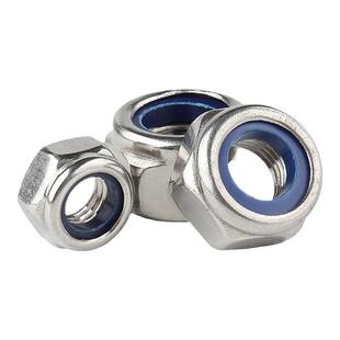 304不锈钢防松螺母锁紧自锁防滑细牙反牙六角螺丝帽M2M3M4M5M6M14