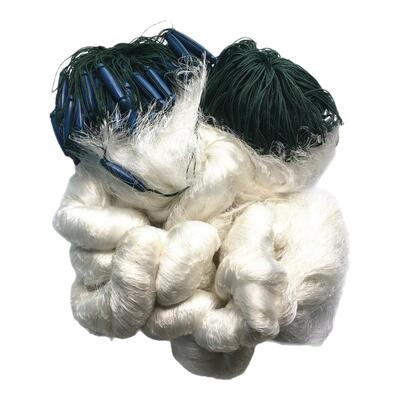 槐渔2-5米100米尼龙网 三层网 尼龙线渔网 加重穿孔坠渔网