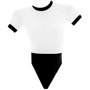 出口品质 性感紧身透明高叉连体衣男女COS高弹体操瑜伽形体舍宾服