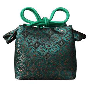 春泥锦缎手工加厚收纳旅行包茶叶罐茶杯茶具布袋杯袋壶袋茶壶布包