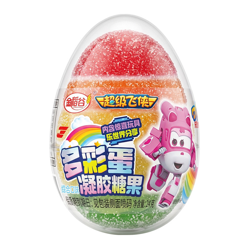 金稻谷多彩蛋糖彩虹蛋果汁软糖