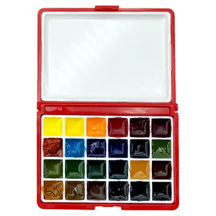 温莎牛顿水彩颜料分装艺术家24色歌文学院级试用装温艺小红盒白盒