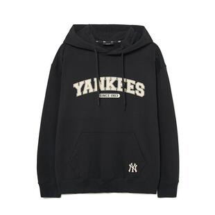 MLB官方 男女学院风胶印logo连帽运动宽松卫衣明星同款春夏HDV01